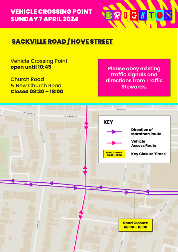 Brighton Marathon 2025 Road Closures Near Me 